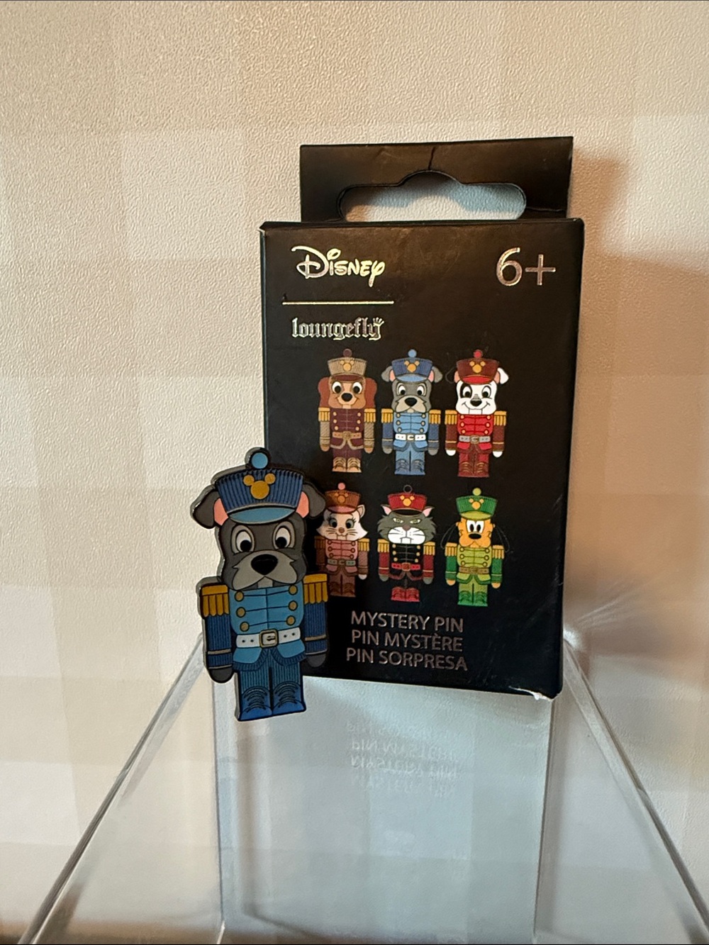 Disney Loungefly Nutcracker Dog Pin – Blue & Gold
